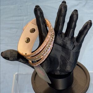 Paparazzi Tan and Gold Urban Bracelet